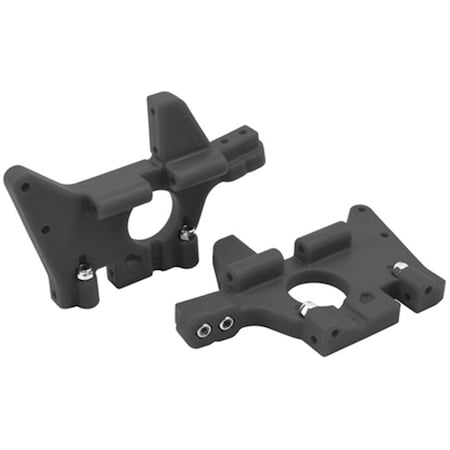 Thinkandplay Front Bulkheads for the Traxxas TE-Maxx - Black TH2992079